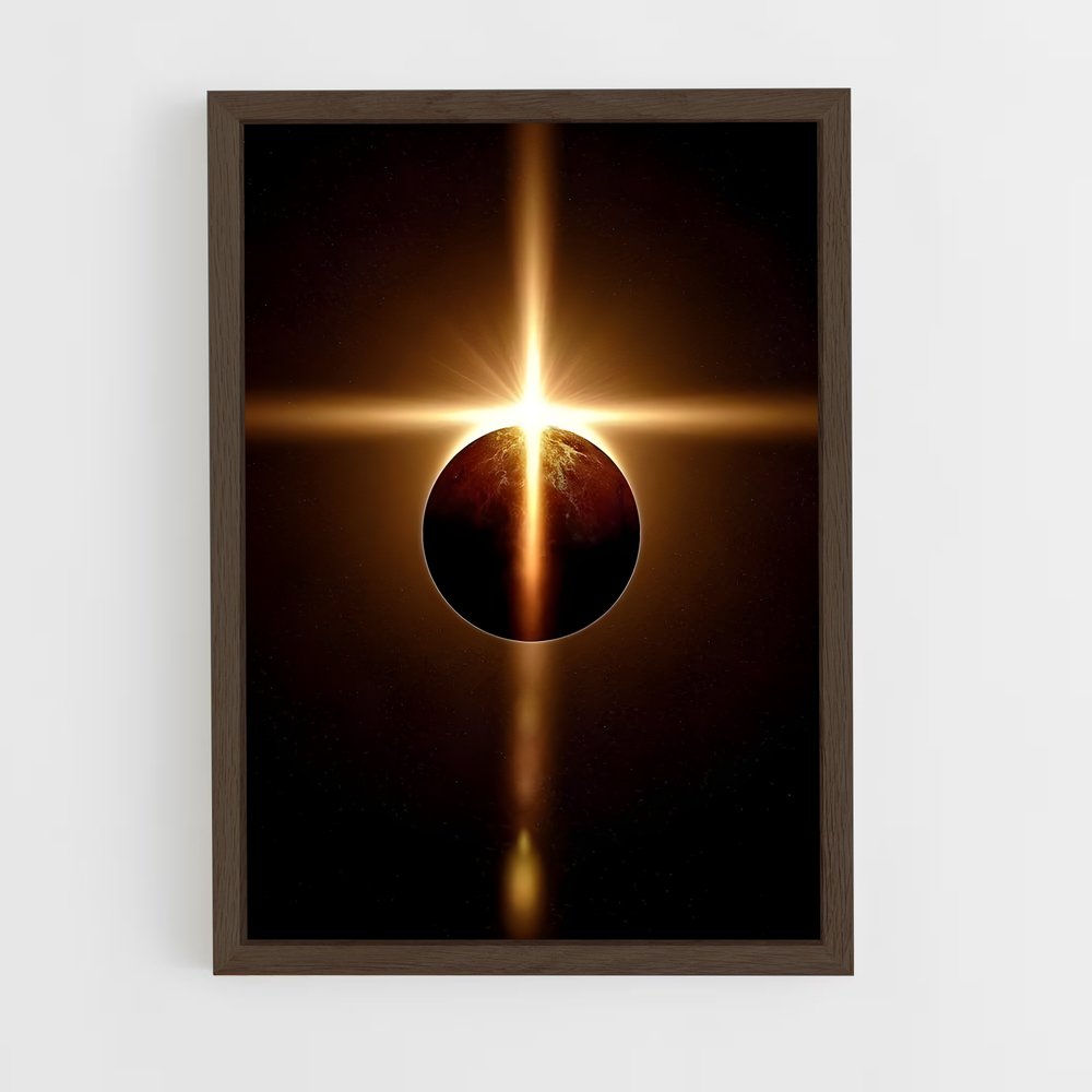 Poster magnifique éclipse partielle – affiche Univers (vue 5)